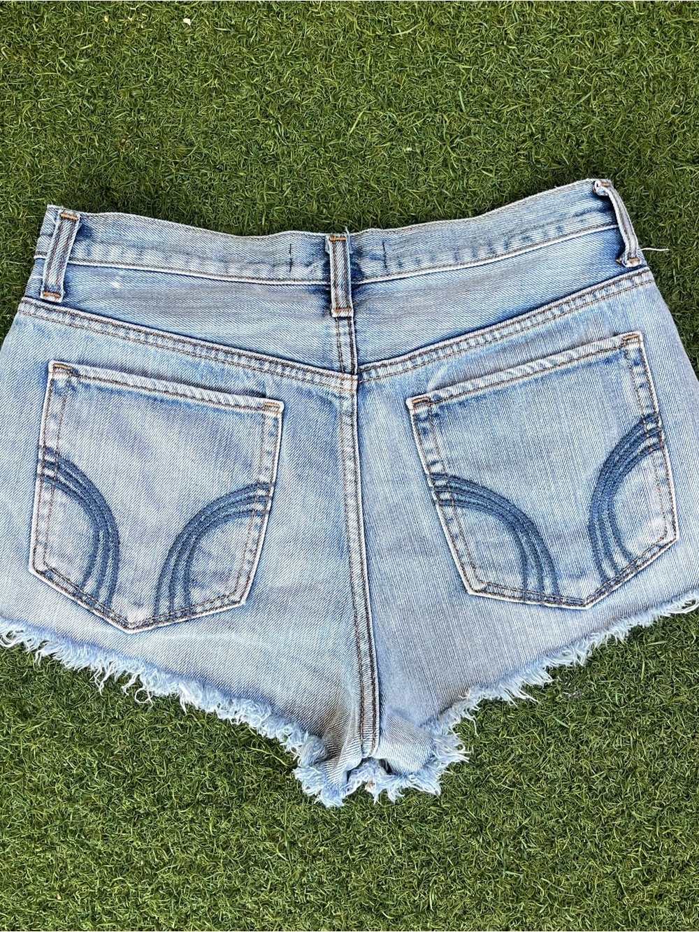 Vintage Hollister Light Wash Denim Cutoff Shorts